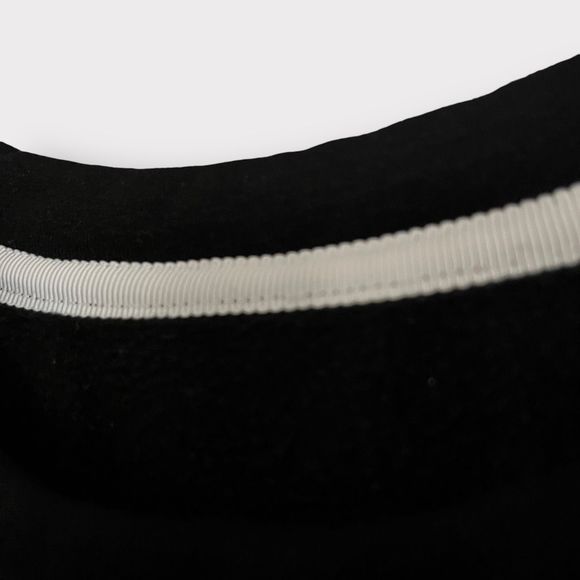 Lululemon Peplum Pullover 6 Black Women Short Sleeve Fleece Sweatshirt Top - Picture 3 of 6